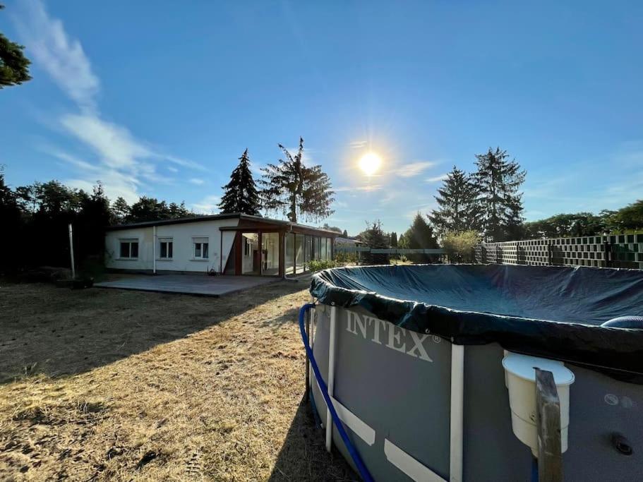 Bungalow Zwischen Wald Und Seen Pretzien Esterno foto
